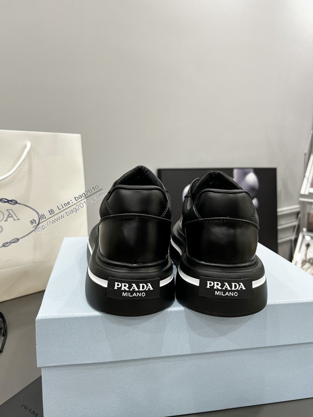 Prada情侶款鞋 普拉達2022S最新走秀單鞋 老爹鞋系列休閒運動板鞋 dx3224